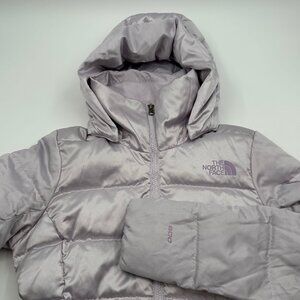 The North Face Women’s S Pink Slim Parka 600 Puffer Coat Hooded Quilted Down